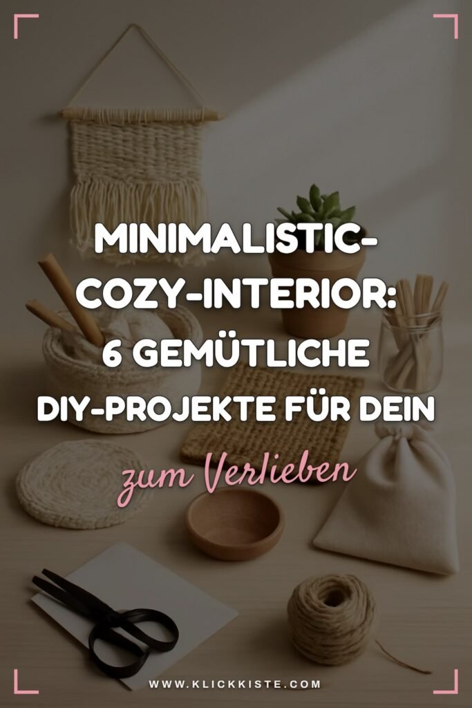 Minimalistic-Cozy-Interior: 6 gemütliche DIY-Projekte für dein Zuhause
