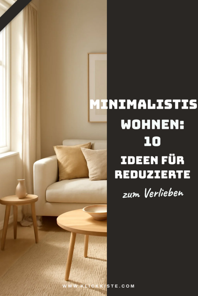 Minimalistisch wohnen: 10 Ideen für reduzierte Räume