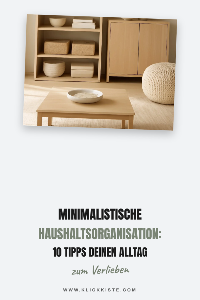Minimalistische Haushaltsorganisation: 10 Tipps die deinen Alltag entschlacken