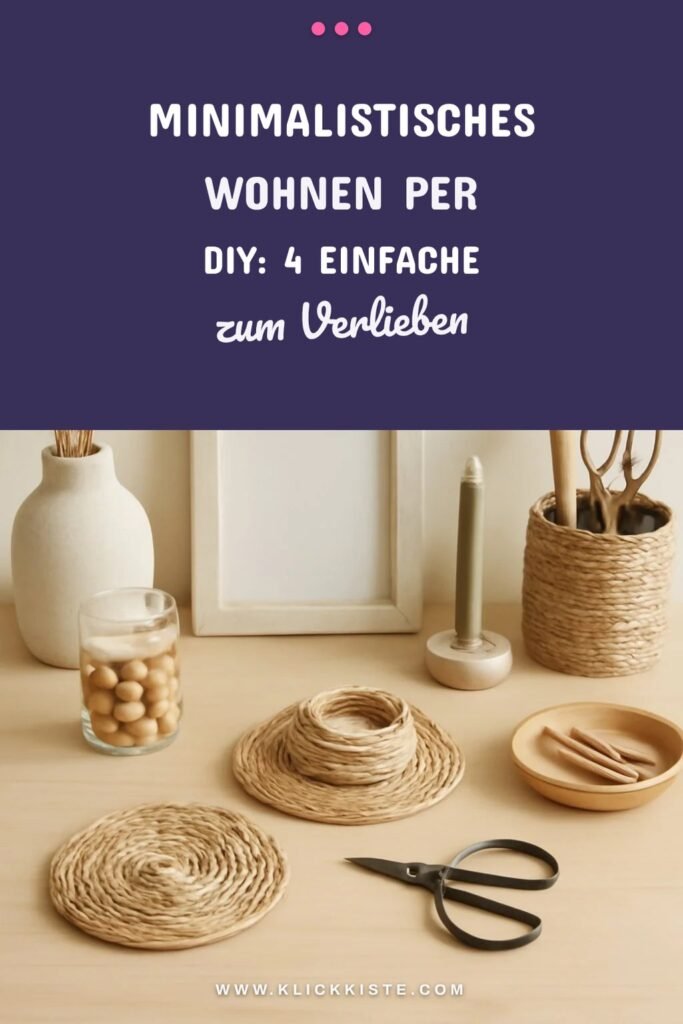 Minimalistisches Wohnen per DIY: 4 einfache + nachhaltige Deko-Ideen