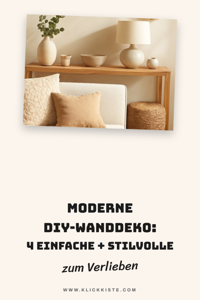 Moderne DIY-Wanddeko: 4 einfache + stilvolle Anleitungen
