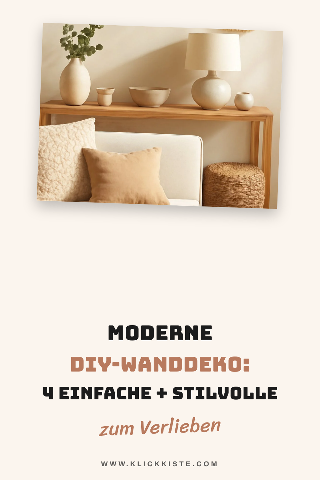 Moderne DIY-Wanddeko: 4 einfache + stilvolle Anleitungen