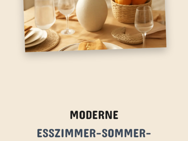 Moderne Esszimmer-Sommer-Deko-Rezepte: 9 stylische Ideen