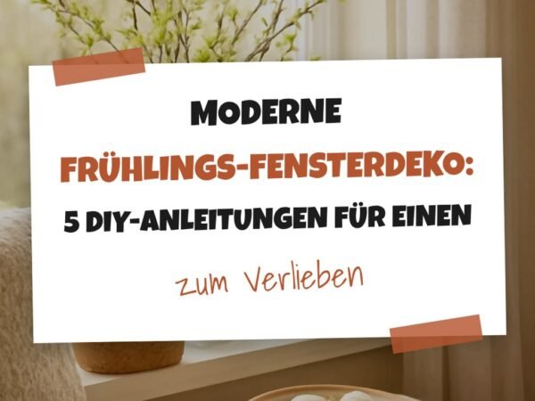 Moderne Frühlings-Fensterdeko: 5 DIY-Anleitungen für einen neuen Look