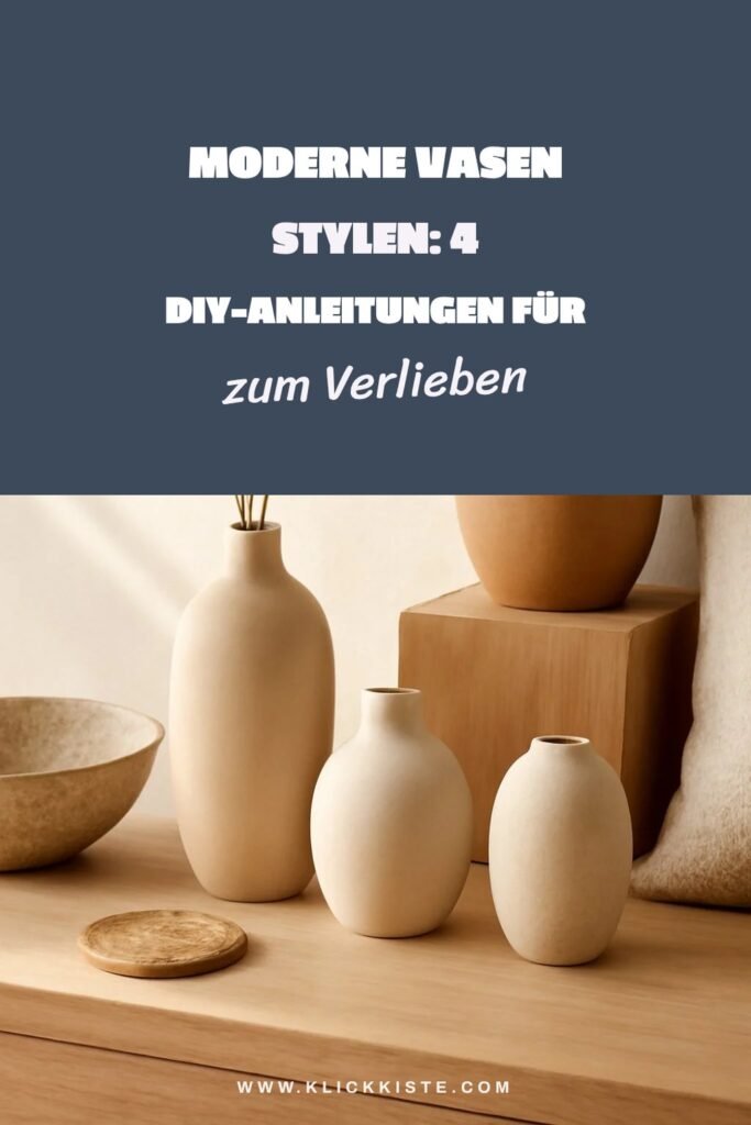 Moderne Vasen stylen: 4 DIY-Anleitungen für einzigartige Deko