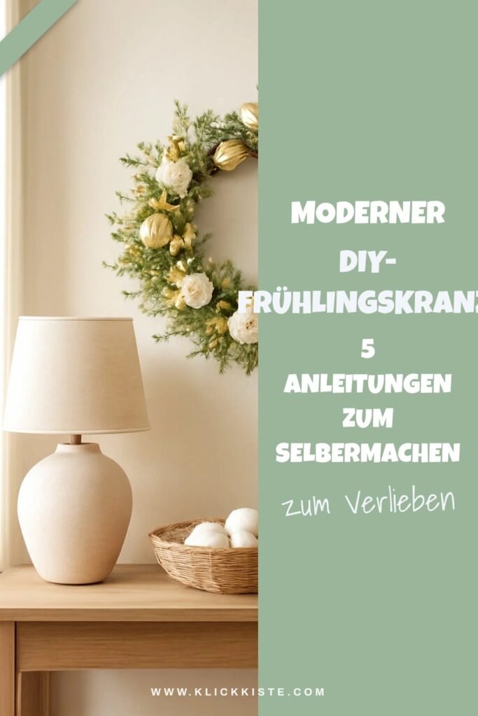 Moderner DIY-Frühlingskranz: 5 Anleitungen zum Selbermachen