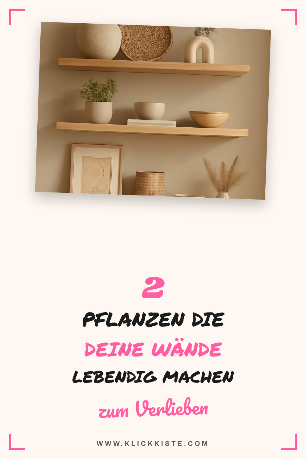 Pflanzen als lebendige Wanddekoration