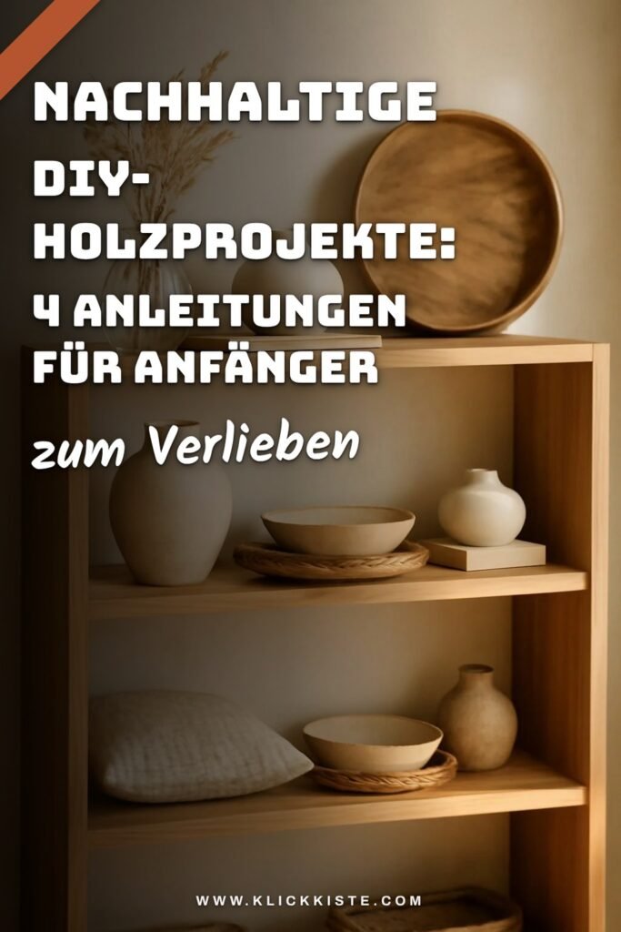 Nachhaltige DIY-Holzprojekte: 4 Anleitungen für Anfänger