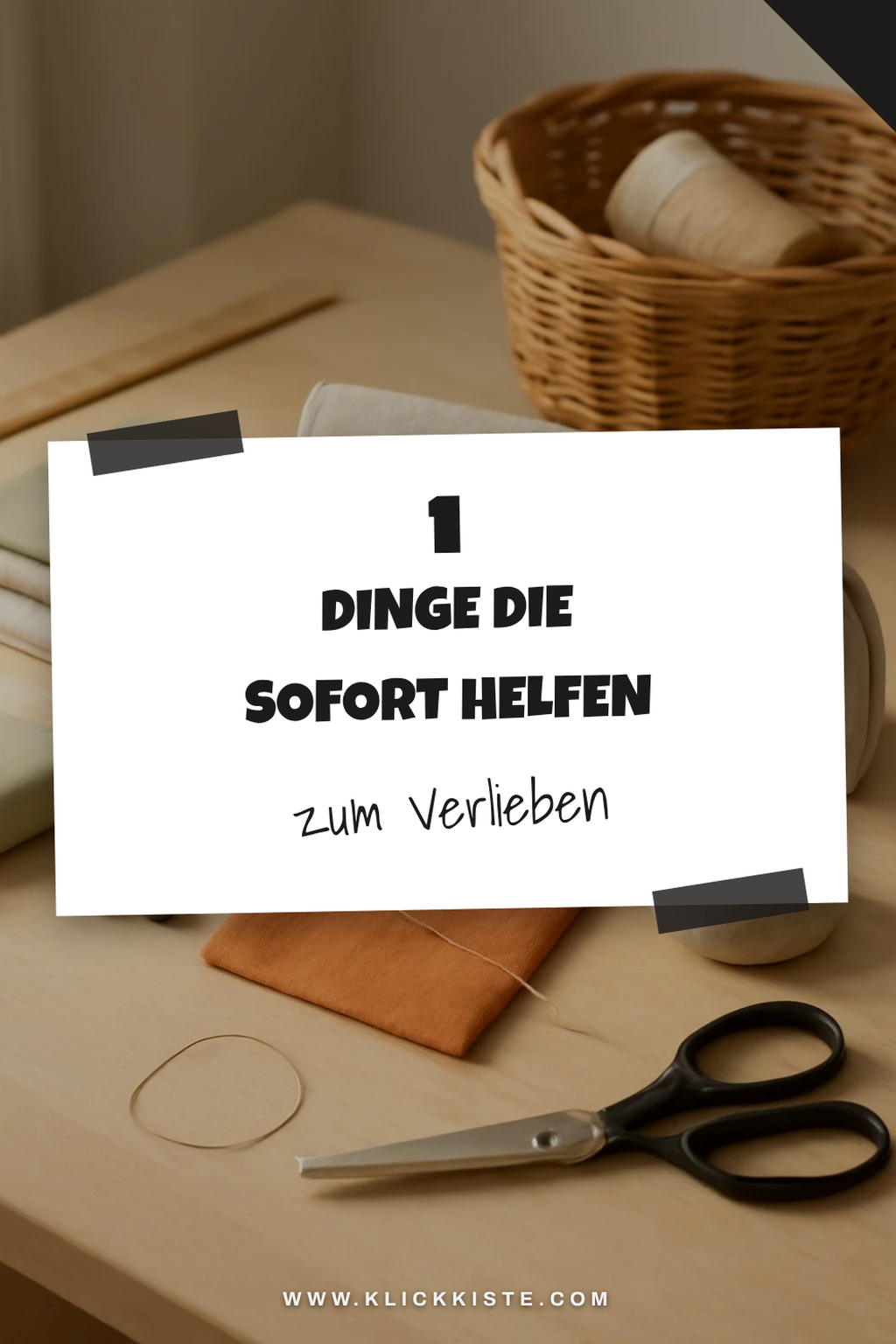 So nähst du praktische Dinge für den Alltag