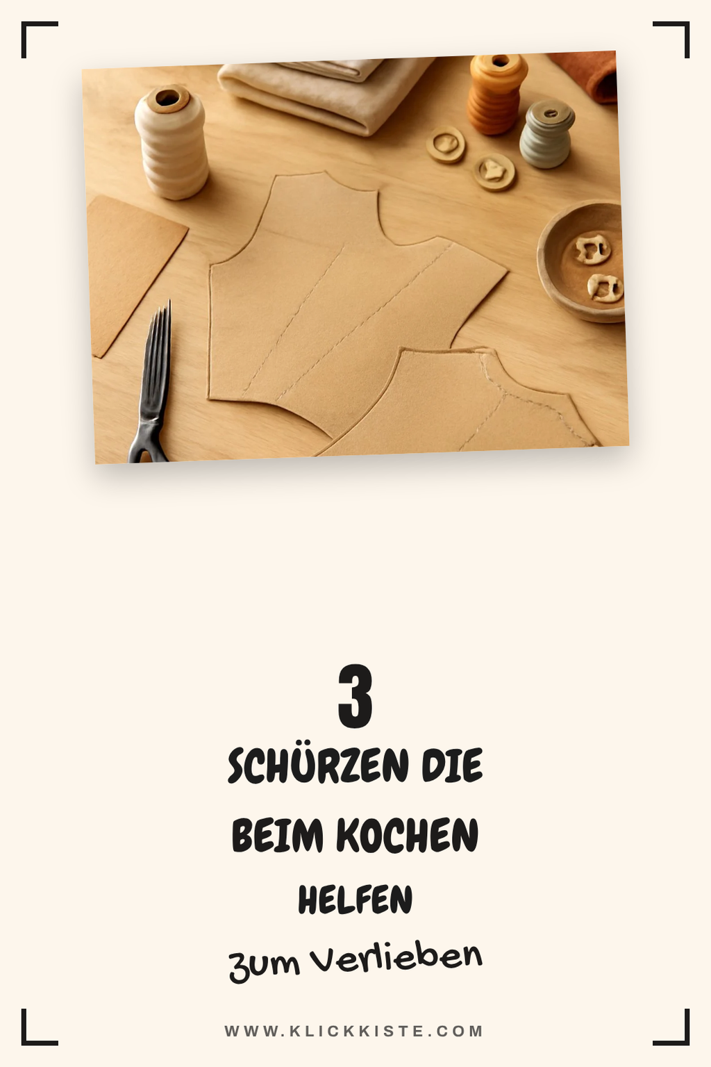 So nähst du deine eigene Schürze in 3 Schritten
