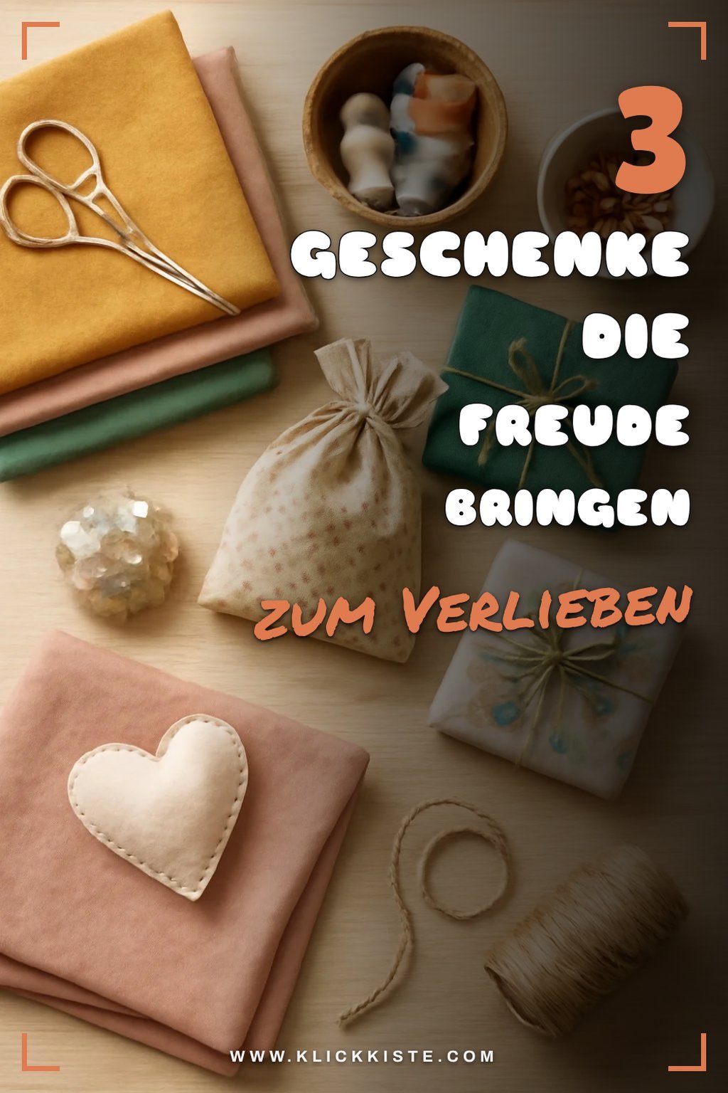 So nähst du 3 kreative Geschenke für Freunde