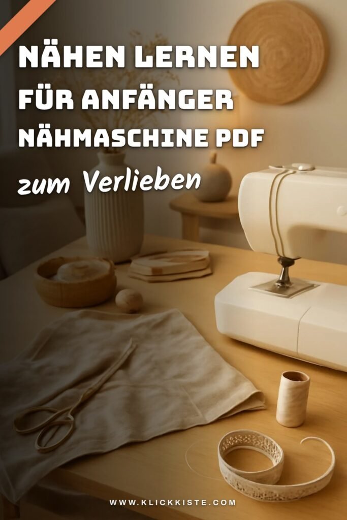 Nähen Lernen für Anfänger Nähmaschine Pdf: 12 kreative Ideen zum Selbermachen