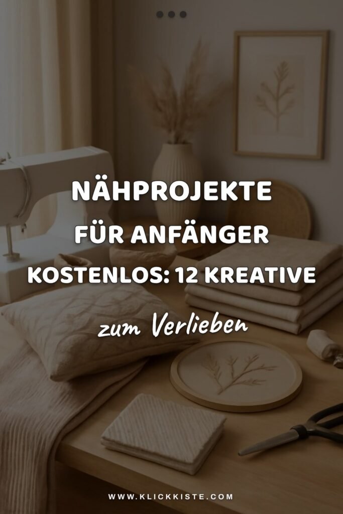 Nähprojekte für Anfänger Kostenlos: 12 kreative Ideen zum Selbermachen
