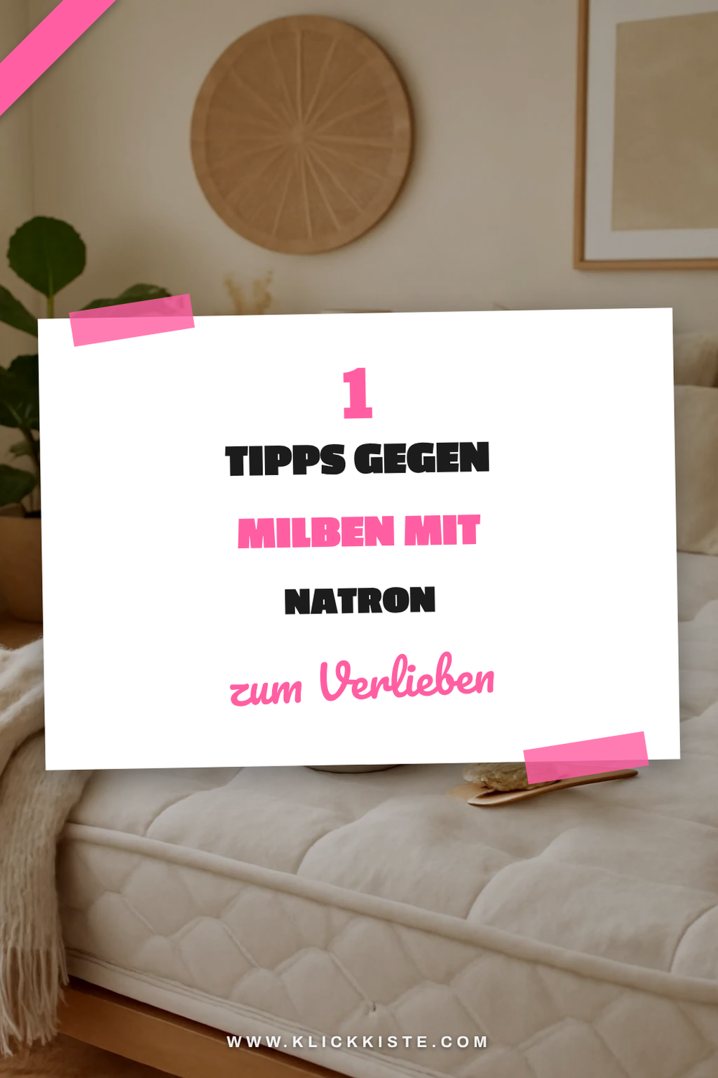So beseitigst du Milben auf der Matratze mit Natron