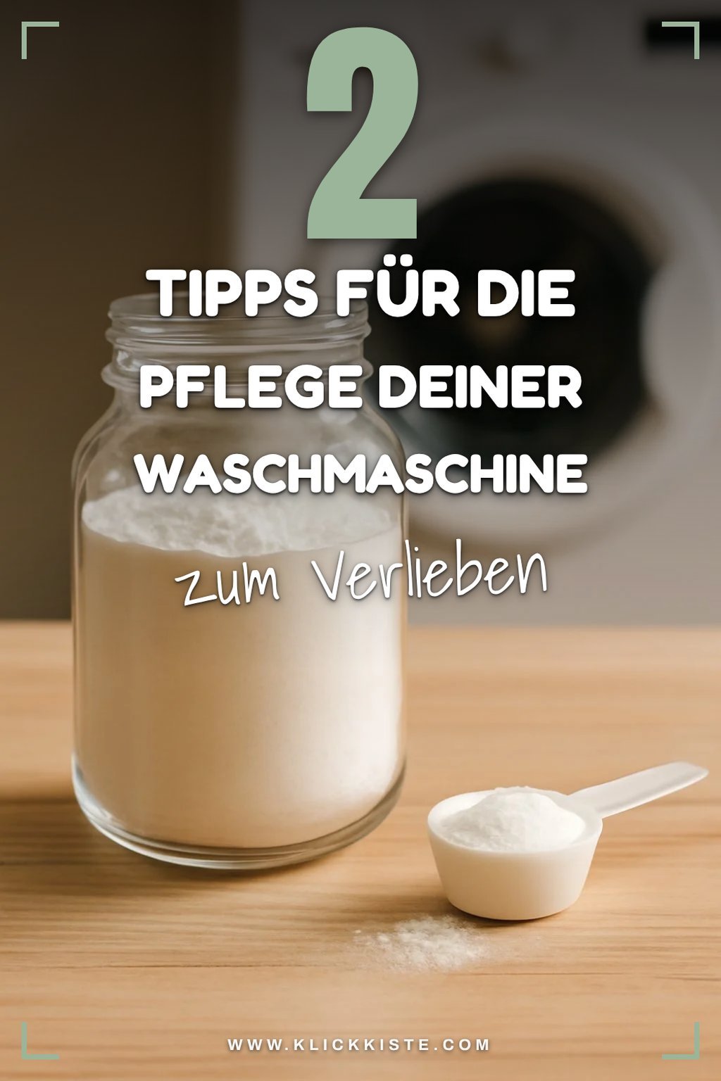 Natron für die Pflege der Waschmaschine