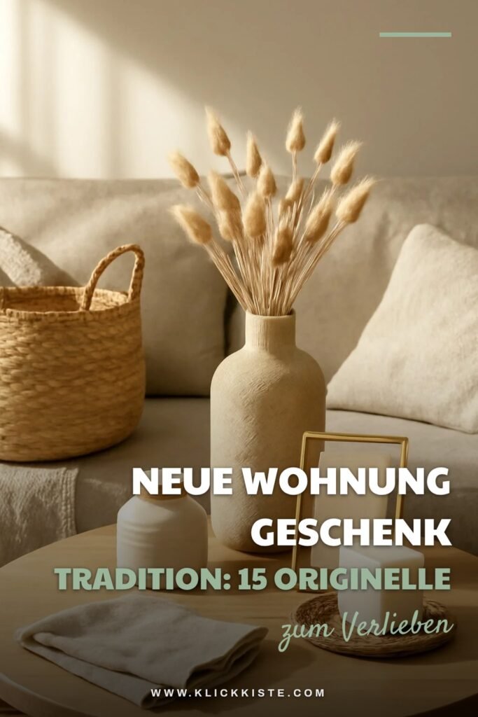Neue Wohnung Geschenk Tradition: 15 originelle Ideen für 2026