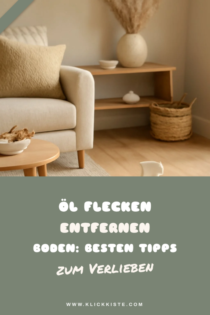 Öl Flecken Entfernen Boden: Die besten Tipps & Hausmittel