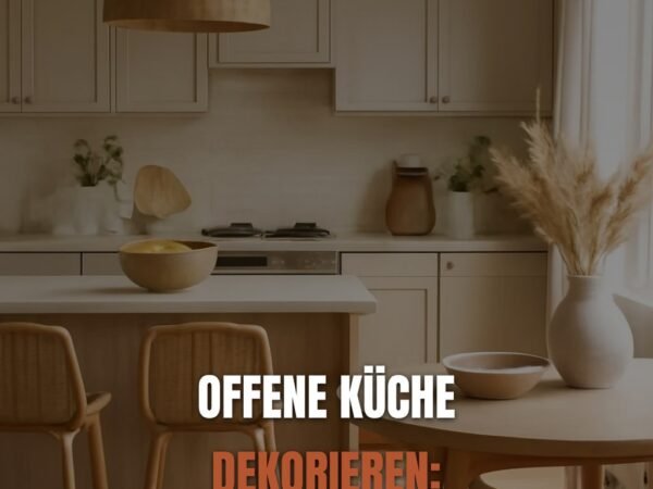 Offene Küche dekorieren: 10 Ideen die Räume harmonisch verbinden