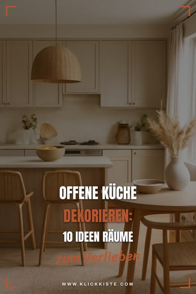 Offene Küche dekorieren: 10 Ideen die Räume harmonisch verbinden