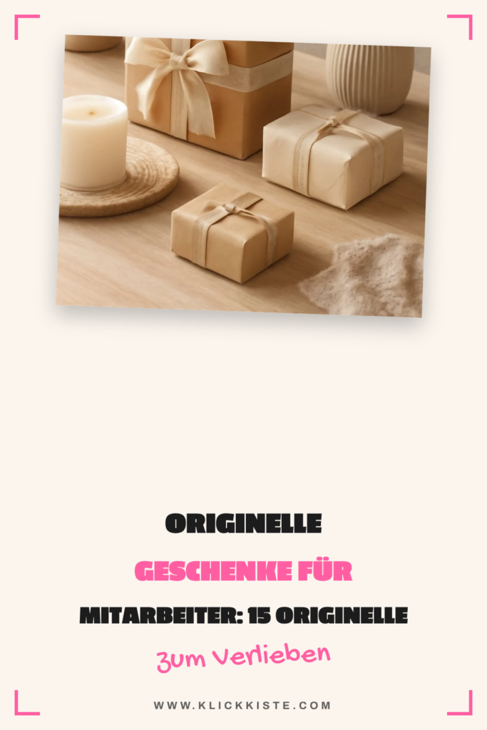 Originelle Geschenke für Mitarbeiter: 15 originelle Ideen für 2026