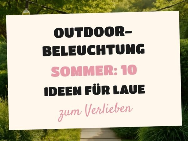 Outdoor-Beleuchtung Sommer: 10 Ideen für laue Familien-Abende