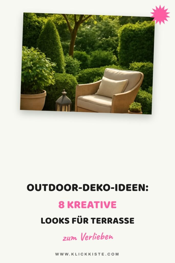 Outdoor-Deko-Ideen: 8 kreative Looks für Terrasse + Garten