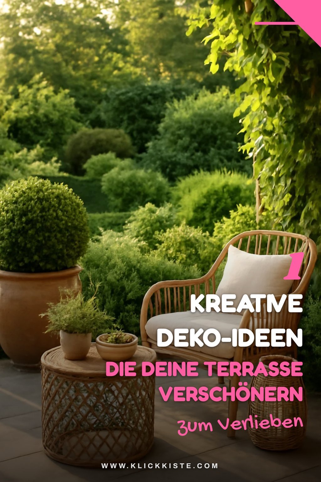 So gestaltest du deine Terrasse mit 3 kreativen Deko-Ideen