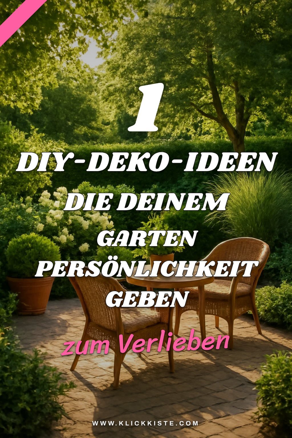 Diese 3 DIY-Deko-Ideen für deinen Außenbereich