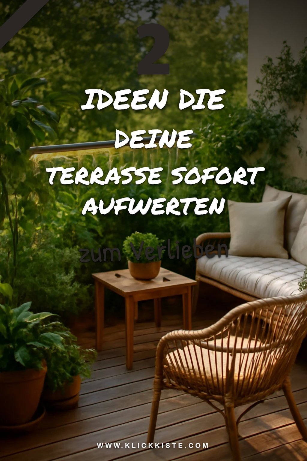 So gestaltest du deine Terrasse mit Licht