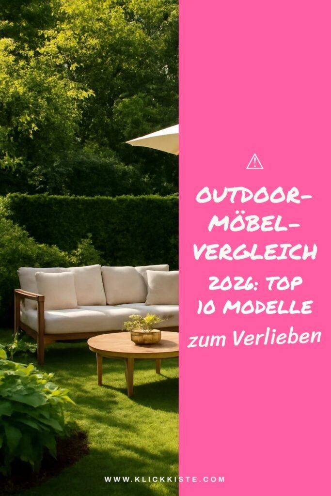 ⚠️ Outdoor-Möbel-Vergleich 2026: Top 10 Modelle