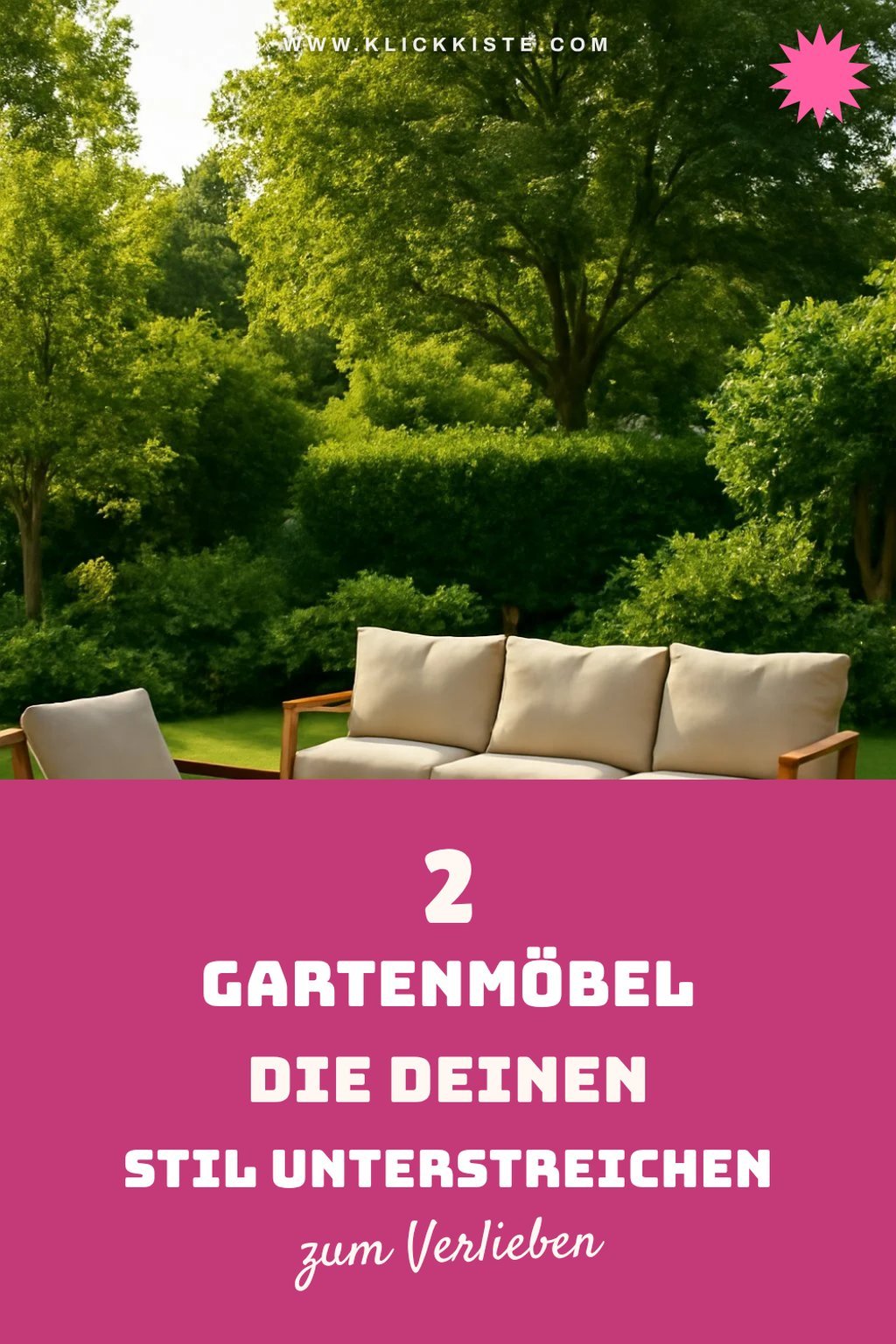 Stylische Gartenmöbel für jeden Stil