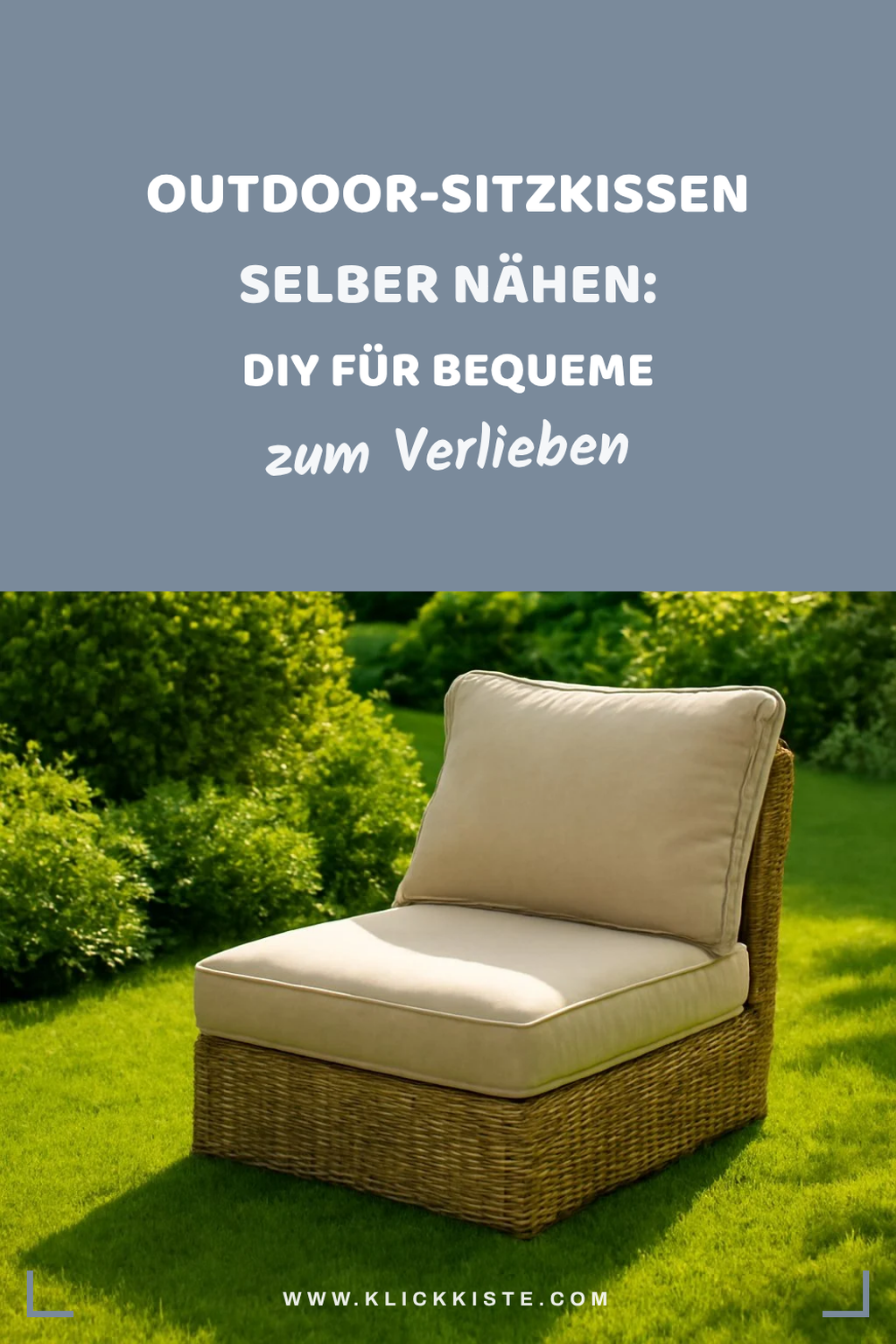 Outdoor-Sitzkissen selber nähen: DIY für bequeme Gartenmöbel