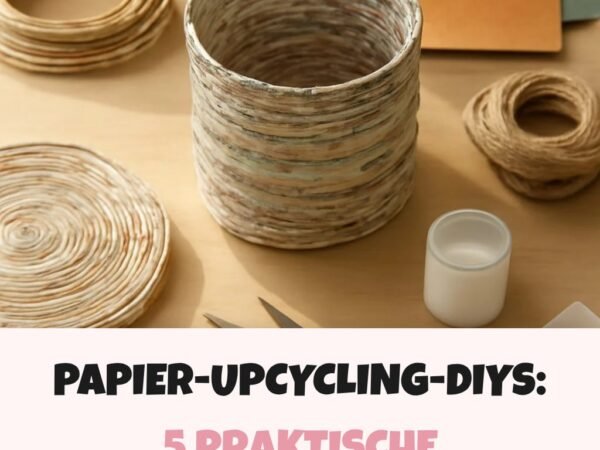 Papier-Upcycling-DIYs: 5 praktische Anleitungen für kreative Ideen