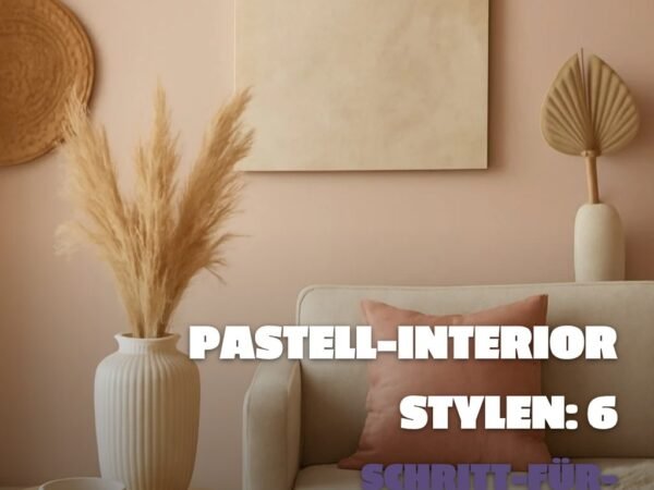Pastell-Interior stylen: 6 Schritt-für-Schritt-DIY-Ideen
