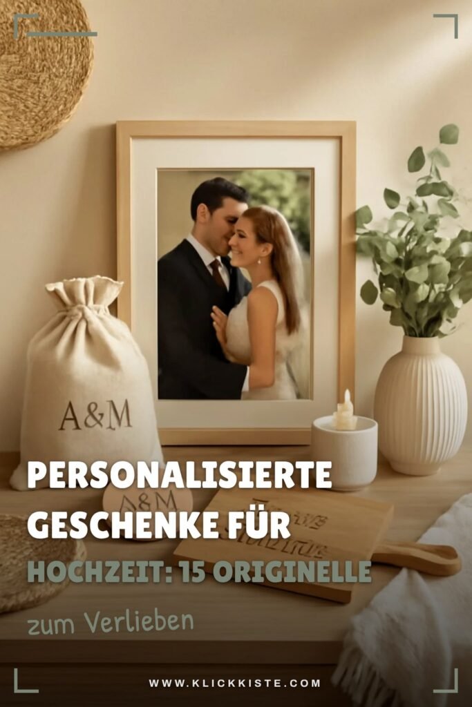 Personalisierte Geschenke für Hochzeit: 15 originelle Ideen für 2026