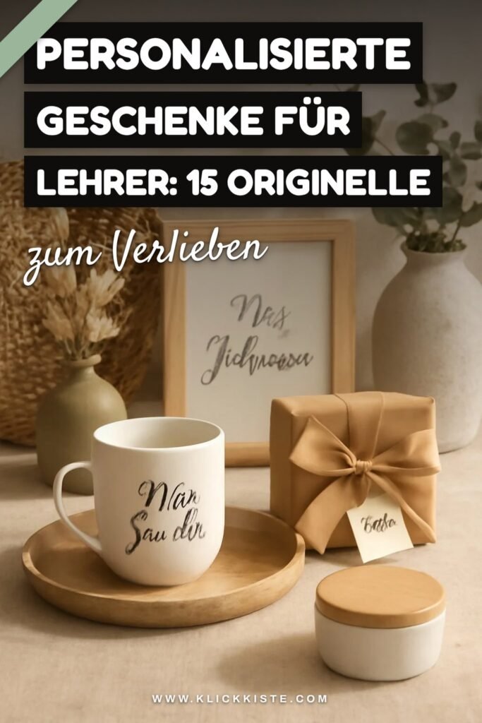 Personalisierte Geschenke für Lehrer: 15 originelle Ideen für 2026