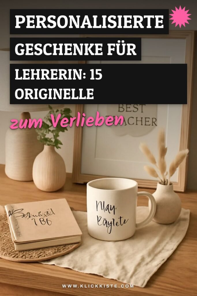 Personalisierte Geschenke für Lehrerin: 15 originelle Ideen für 2026