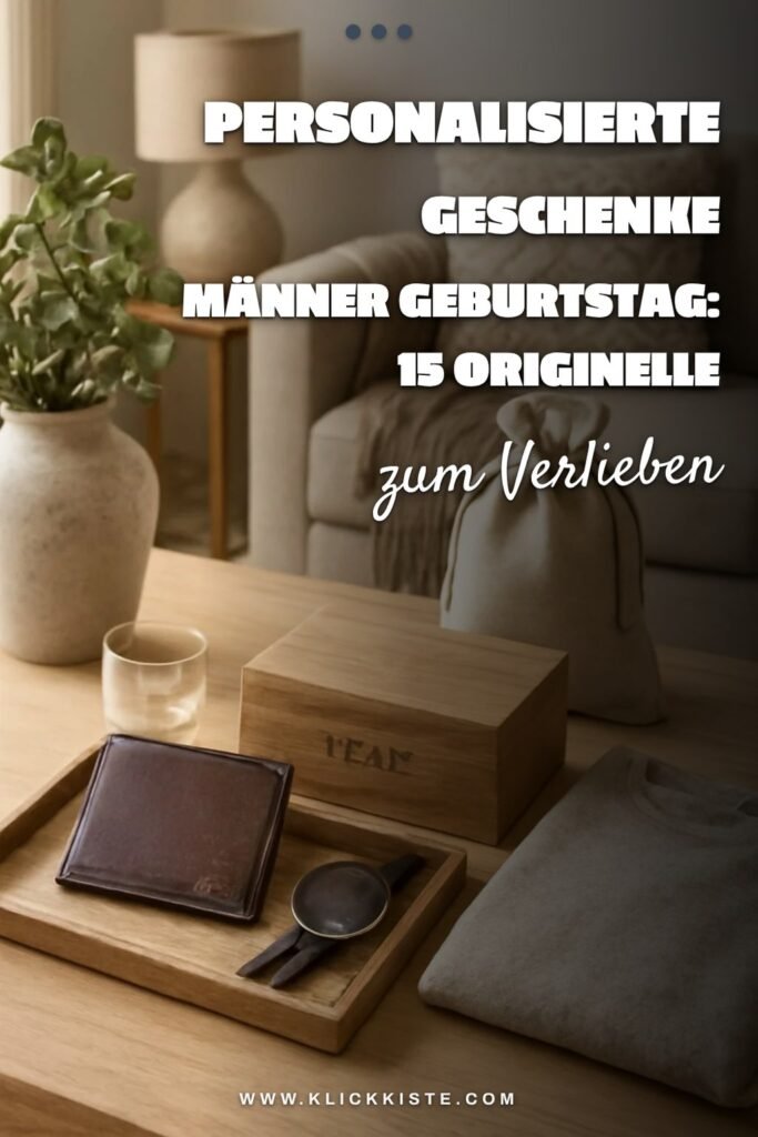 Personalisierte Geschenke Männer Geburtstag: 15 originelle Ideen für 2026