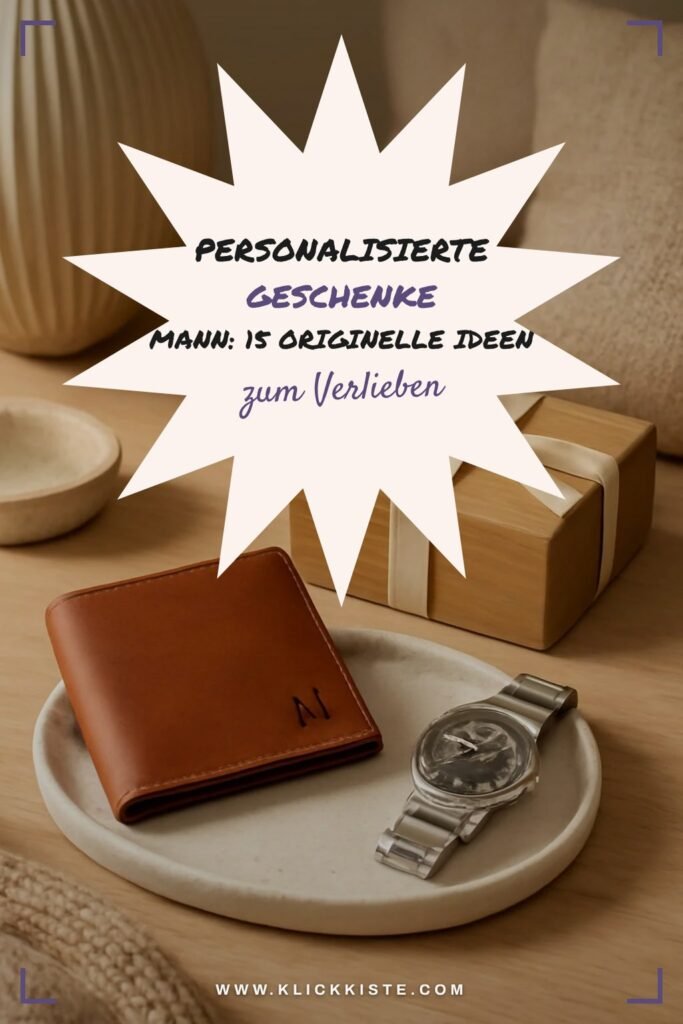 Personalisierte Geschenke Mann: 15 originelle Ideen für 2026