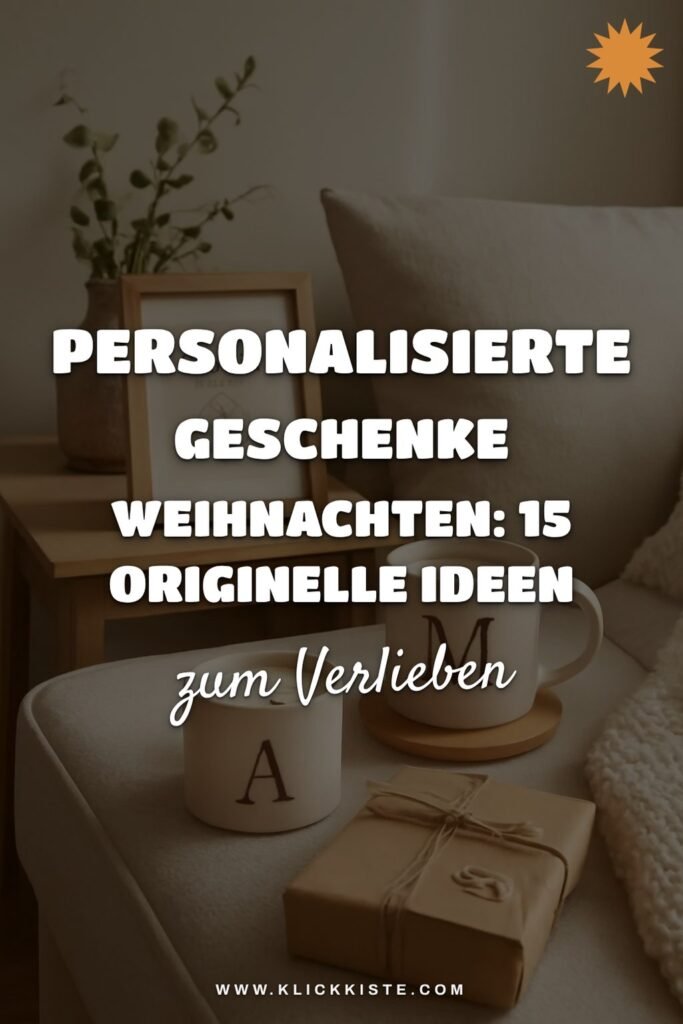 Personalisierte Geschenke Weihnachten: 15 originelle Ideen für 2026