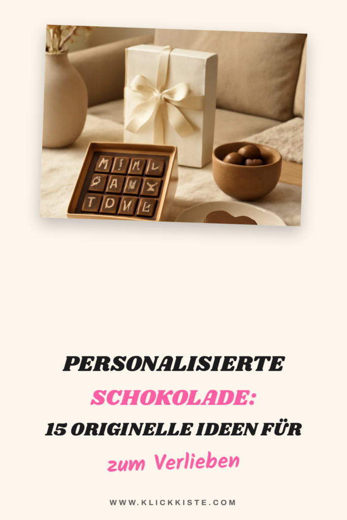 Personalisierte Schokolade: 15 originelle Ideen für 2026