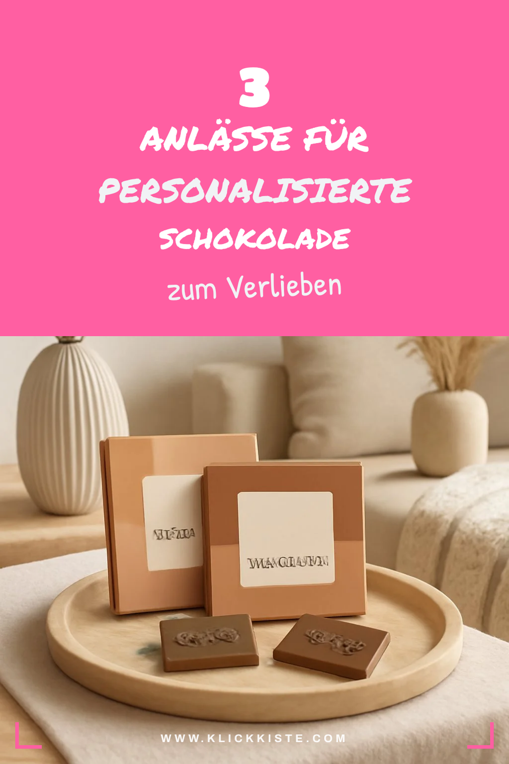 Anlässe für personalisierte Schokolade