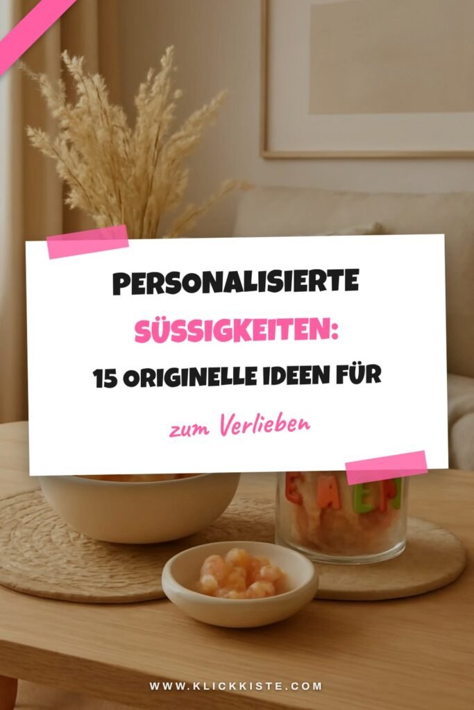 Personalisierte Süßigkeiten: 15 originelle Ideen für 2026