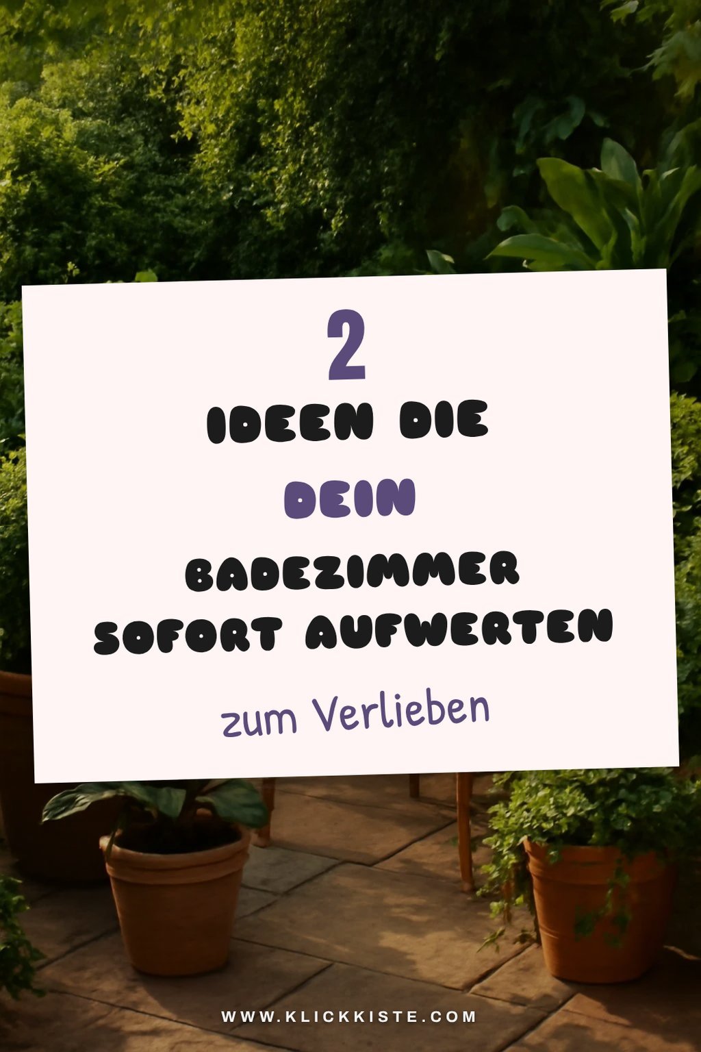 Pflanzen-Deko für das Badezimmer