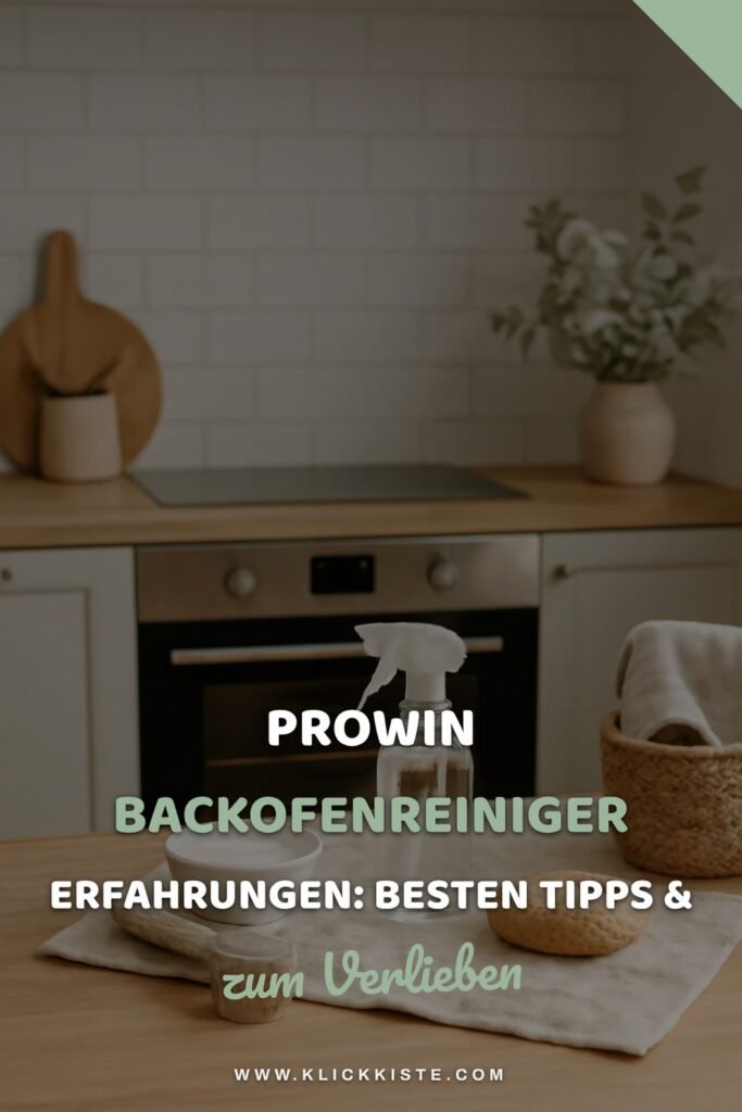 Prowin Backofenreiniger Erfahrungen: Die besten Tipps & Hausmittel
