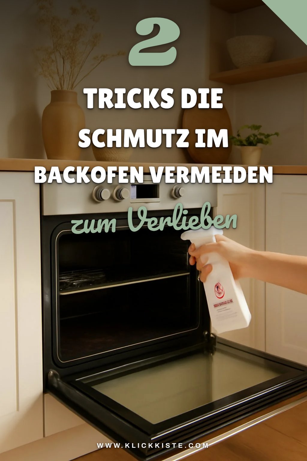 Vermeidung von Schmutz im Backofen