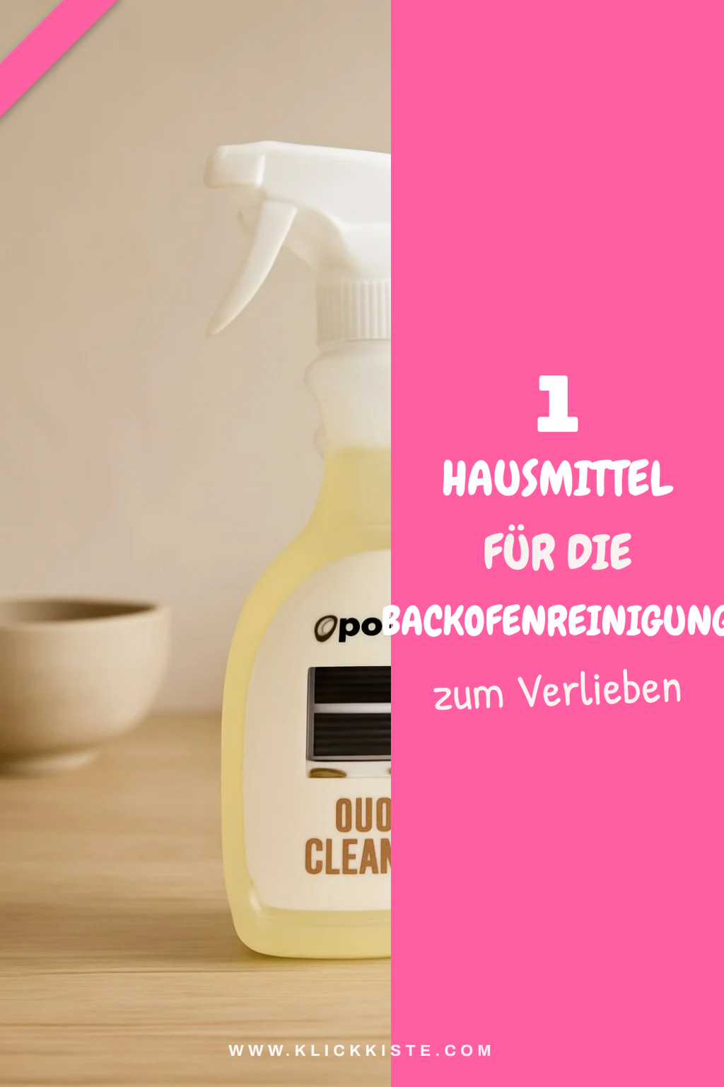 Hausmittel für die Backofenreinigung