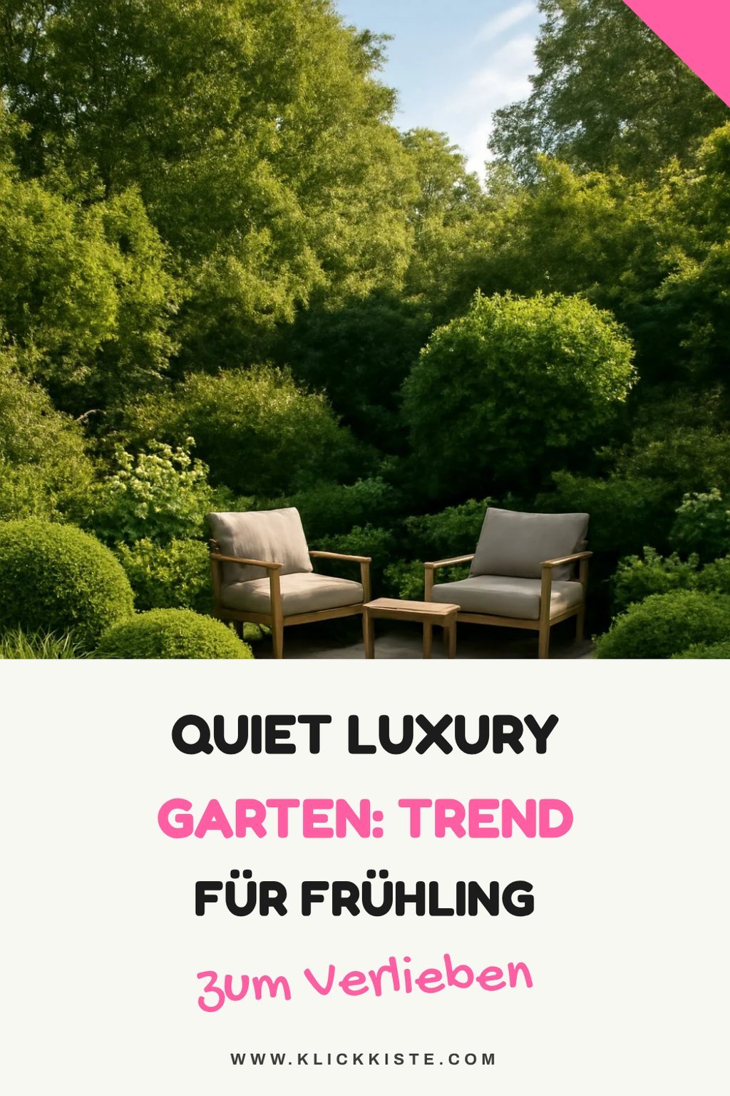 Quiet Luxury Garten: Der Trend für Frühling und Sommer — Stil-Variante