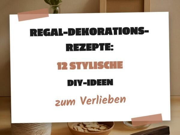 Regal-Dekorations-Rezepte: 12 stylische DIY-Ideen
