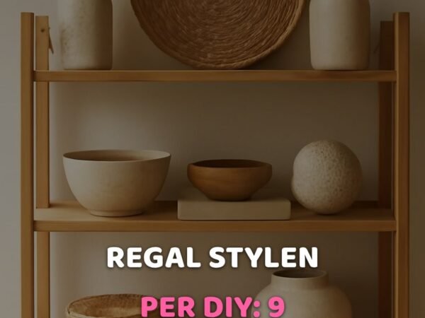Regal stylen per DIY: 9 Ideen die dein Regal zum Hingucker machen